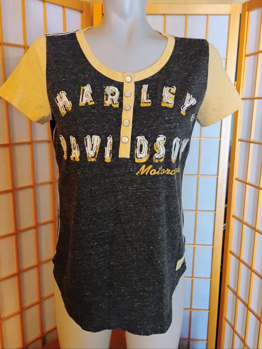 Harley Davidson Appliqued Shirt, Med